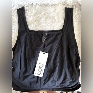 Bobi Jersey cropped Tank Black Size XL